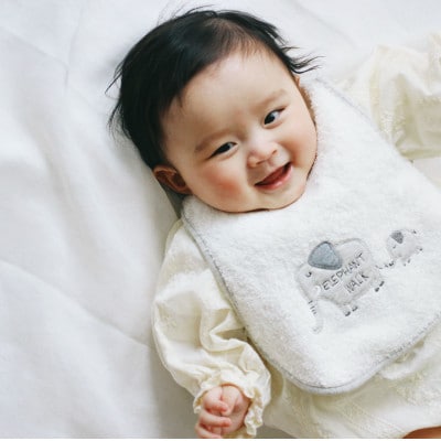 ( 今治タオル ) フラッフィー ベビーギフト (グレー・ぞう) 【ID05570】