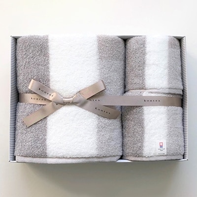 ( 今治タオル ) グレージュ ギフトセット 【ID05400】