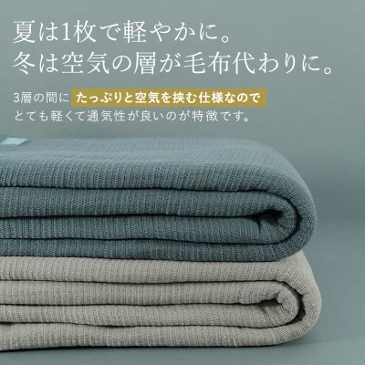 ASiTA SMOOTH シリーズ タオルケット1枚 ライトグレー【I002190KT1LGY】