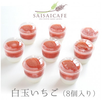 SAISAICAFEの白玉いちご(8個入り)【VA00760】【配送不可地域：離島】