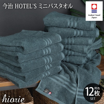 (今治タオル)ホテルズミニバスタオル12枚《クラウドブルー》ヒオリエ　I001910MBT12CB