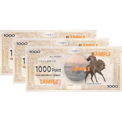 アイアイ今治宿泊チケット 1000ポイント分 × 30枚(30000円相当額)【TF09170】