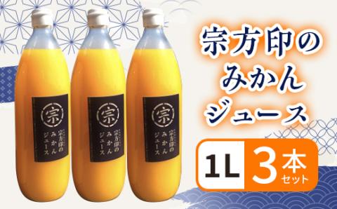 宗方印のみかんジュース 3本セット[B66]