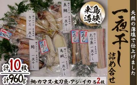 来島海峡一夜干し 詰め合せ[B240][配送不可地域:離島]
