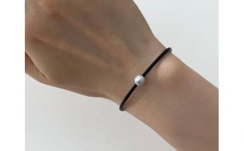 パール 革紐 ブレスレット 7.0-7.5mm 松本真珠 真珠 無調色 アクセサリー メンズ レディース ユニセックス アコヤ真珠 本真珠 akoya ナチュラルパール サンゴパール ファッション カジュアル お祝い ギフト 贈り物 特産品 国産 愛媛 宇和島 A012-068003