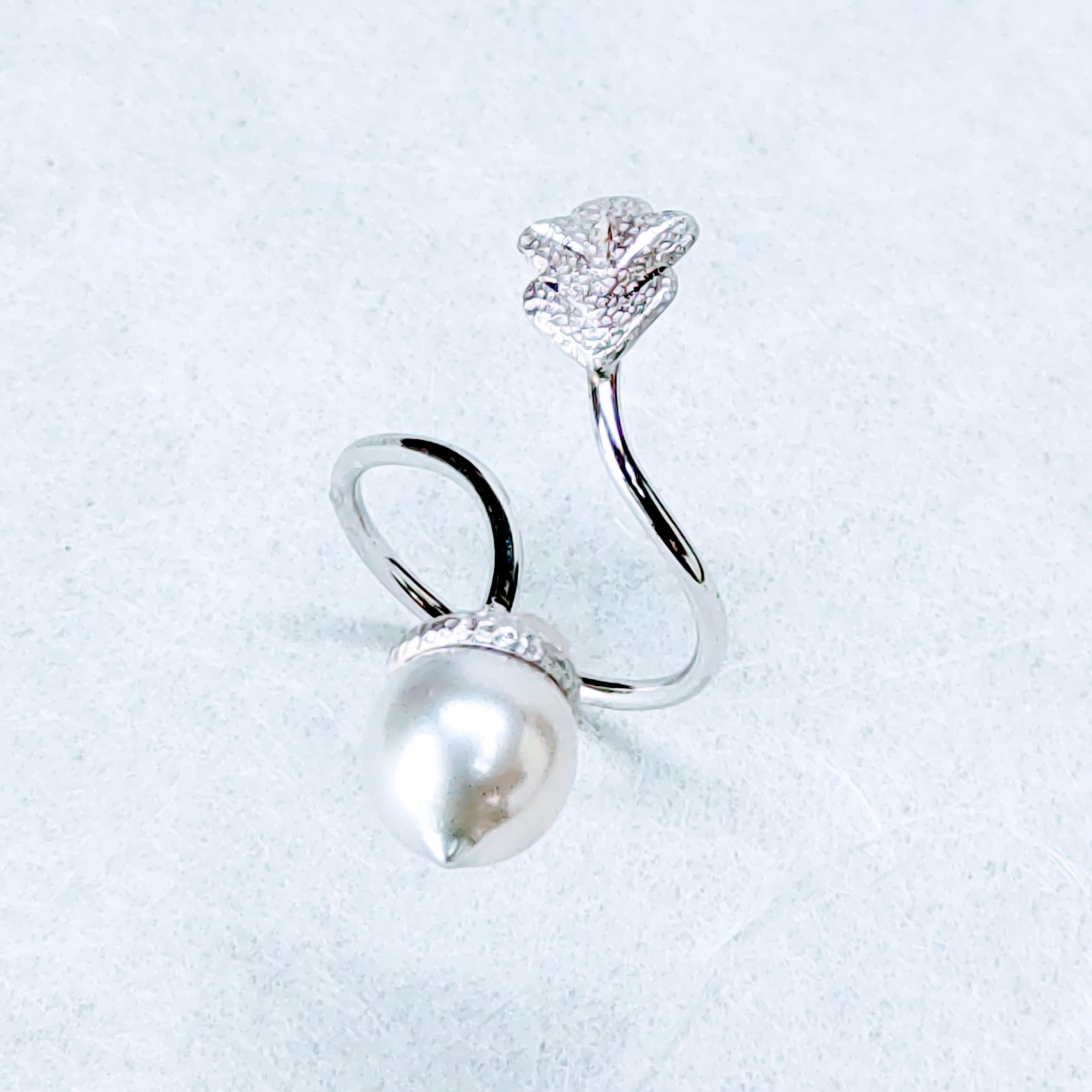 SV パール ピンキーリング ドングリ 7.0mm 暁工房 リング 指輪 真珠 シルバー アクセサリー アコヤ真珠 本真珠 ファッション カジュアル お祝い ギフト プレゼント 贈り物 贈答 人気 特産品 国産 愛媛 宇和島 A040-002023