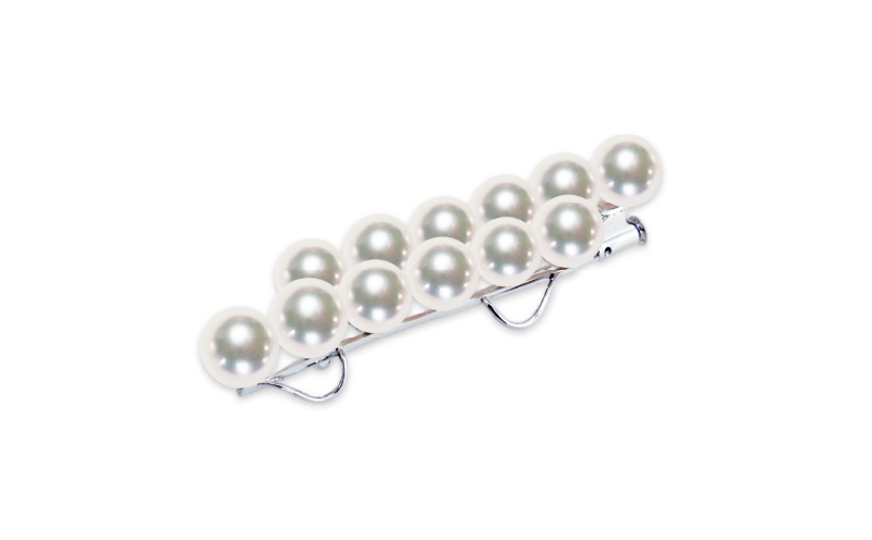 真珠 ブローチ 7.5mm 12珠 天成真珠 パール A375-114016