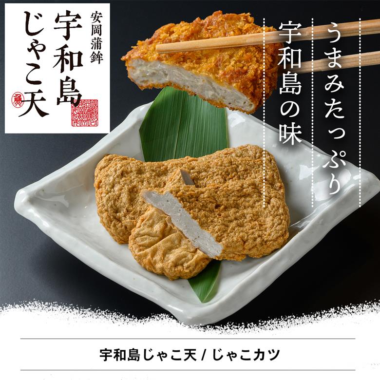じゃこ天 3枚×2袋 じゃこカツ 3枚×1袋  セット 安岡蒲鉾店 天ぷら 小魚 すり身 練り物 ねりもの 練り製品 さつま揚げ 冷蔵 惣菜 フライ おでん 具 出汁 だし 小分け 酒 おつまみ 肴 魚肉 水産 加工品 特産品 郷土料理 国産 愛媛 宇和島 C010-020008