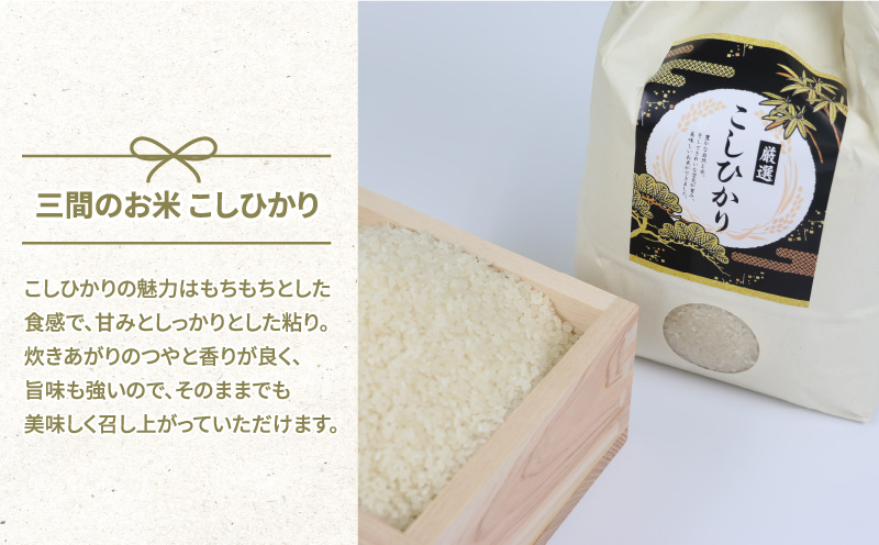新米 米 コシヒカリ あきたこまち 食べ比べ セット 各3kg 計6kg 高橋米穀店 お米 新米 三間米 お米 G022-162001