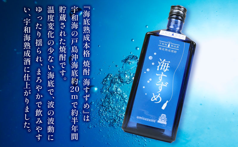 焼酎 海底熟成焼酎 海すずめ 720ml 1本 名門サカイ 海底 熟成 酒 お酒 本格焼酎 変わり種 アルコール  ギフト 贈答 贈答用 贈答品 プレゼント 数量限定 国産 愛媛 宇和島 I015-085006