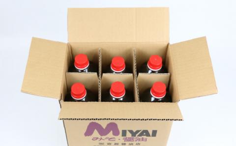 しょうゆ 濃口 フジシカ 醤油 1L×6本 セット 計 6L 宮居醤油店 発酵調味料 調味料 濃口醤油 大豆 調味料 加工品 こいくち 料理 常温 保存 料理 国産 愛媛 宇和島  J012-122001