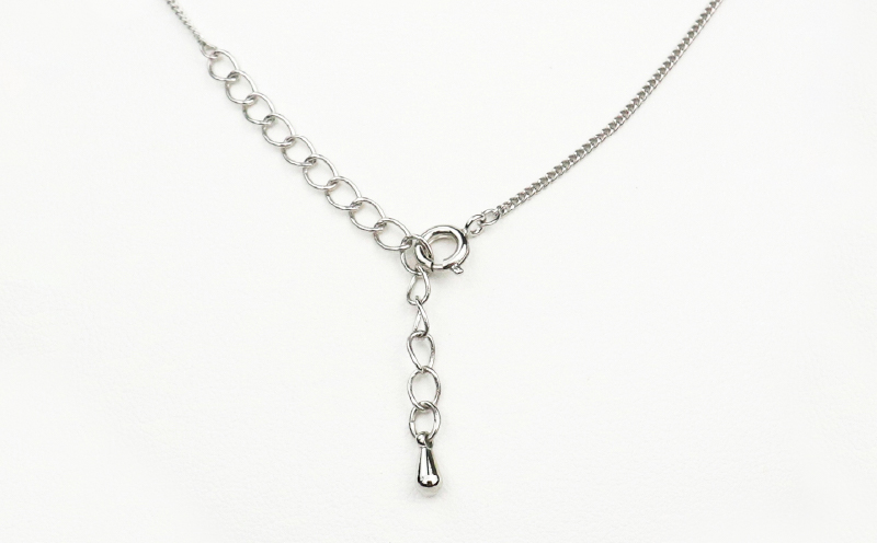 【アクセサリー】 一粒 パール  ネックレス ロジウム チェーン 7.0-7.5mm プラチナ 宇和海真珠 A012-102008