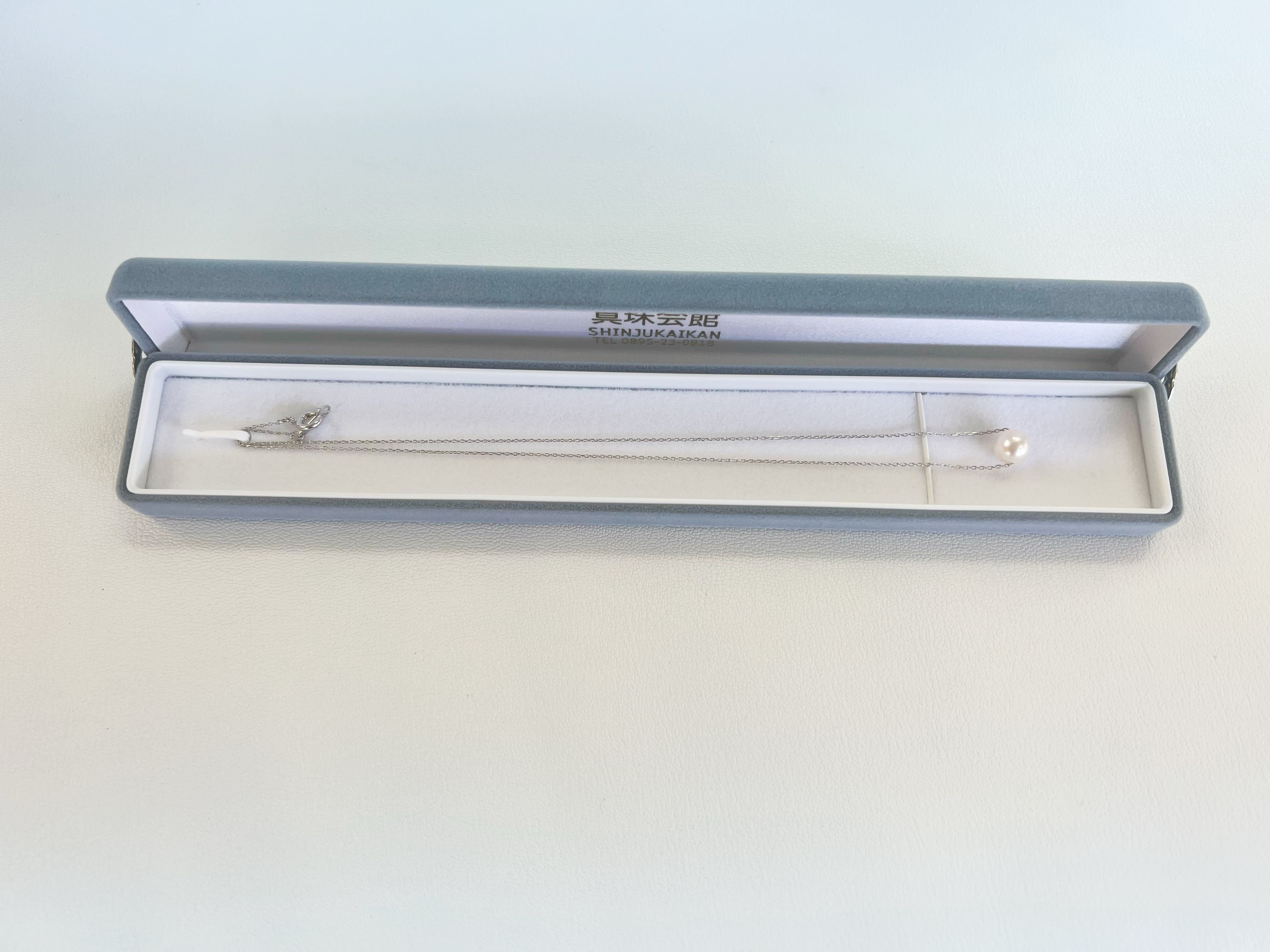 真珠 スウィング ペンダント 7.0-7.5mm 真珠会館 ネックレス パール 一粒 アクセサリー アコヤ真珠 本真珠 ファッション フォーマル カジュアル 冠婚葬祭 慶事 結婚式 卒業式 入学式 お祝い ギフト 贈り物 人気 特産品 国産 愛媛 宇和島 A027-001001