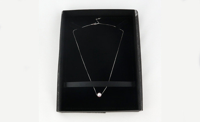 本真珠 パール 花珠 真珠 一粒 パールネックレス 8.0-8.5mm ホワイトゴールド 宇和海真珠 A150-102003