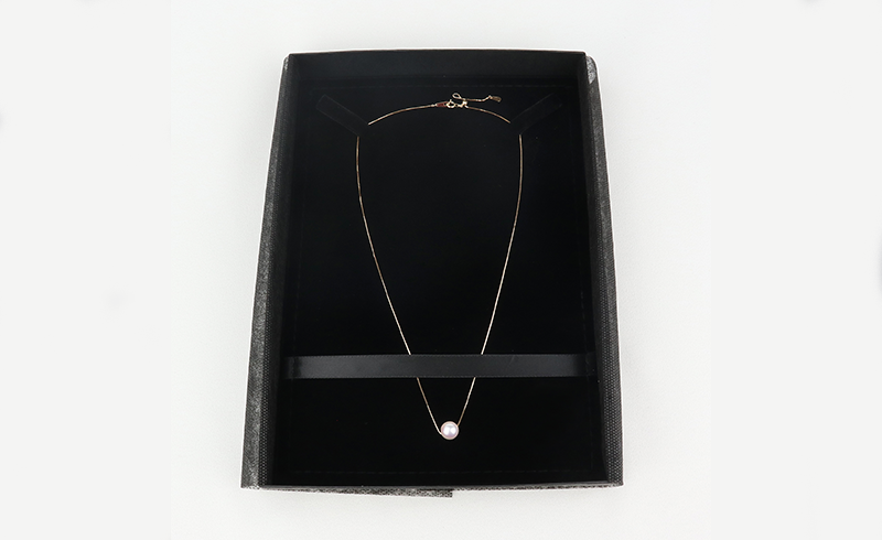 本真珠 パール 花珠 真珠 一粒 パールネックレス 8.0-8.5mm イエローゴールド 宇和海真珠 A150-102005