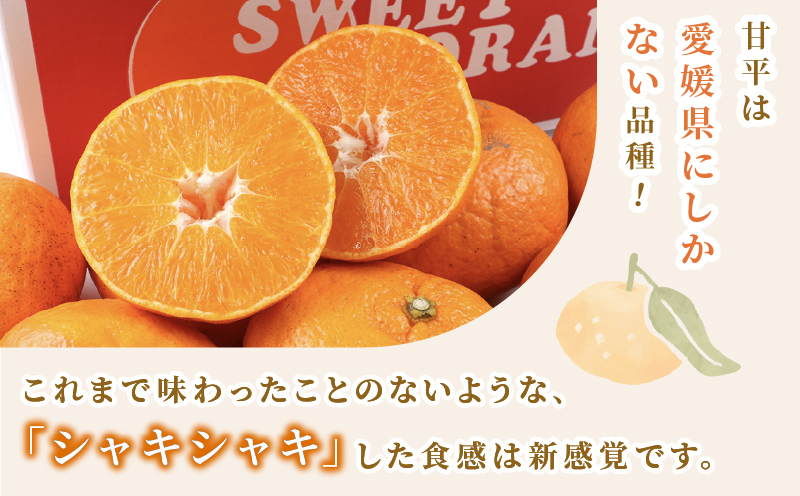 甘平 5kg 家庭用 矢野青果 先行予約 高級 希少 限定 品種 ブランド 高級柑橘 甘い シャキシャキ かんぺい 希少 果物 くだもの フルーツ 柑橘 みかん 蜜柑 愛媛蜜柑 愛媛みかん mikan 農家直送 産地直送 数量限定 国産 愛媛 愛媛県 宇和島 B015-171009