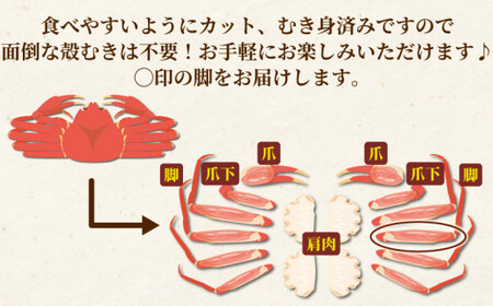 【12/15決済完了分まで年内発送】 訳あり カニ 蟹 本ずわいがに 約 3kg 脚 ニューバーク kani わけあり 人気  D059-116017