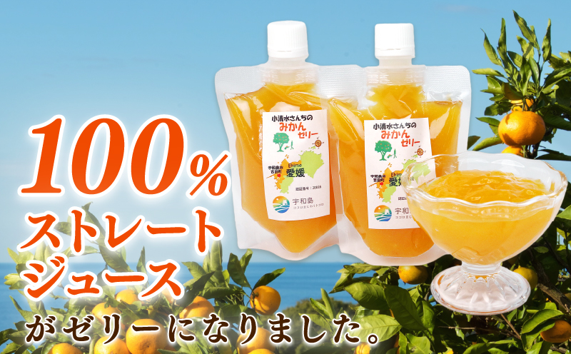 みかんゼリー 愛媛 小清水さんちのみかんゼリー 小清水農園 175g ×7個 温州 みかん mikan 愛媛みかん 飲む ゼリー 果物ゼリー フルーツ ゼリー 果汁 ジュレ 小分け パック 果物 くだもの 柑橘 産地直送 数量限定 国産 宇和島 J010-033002
