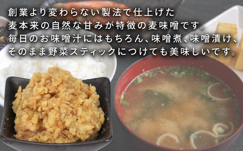＼10営業日以内発送／ 訳あり 麦みそ 6kg 宮居醤油店 麦みそ 味噌 みそ 加工食品 miso ミソ 麦味噌 発酵 発酵調味料 調味料 味噌汁 みそしる みそ汁 味噌おにぎり 味噌漬け 味噌煮 野菜 スティック 麦 手作り こだわり 国産 愛媛 宇和島 J010-122004