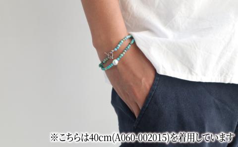 パール 2WAY チョーカー ブレスレット ターコイズ 40cm 暁工房 ネックレス 真珠 アクセサリー アコヤ真珠 本真珠 ファッション カジュアル 国産 愛媛 宇和島 A060-002015