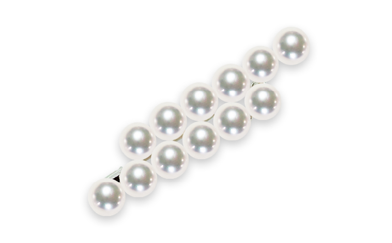 真珠 ブローチ 7.5mm 12珠 天成真珠 パール A375-114016