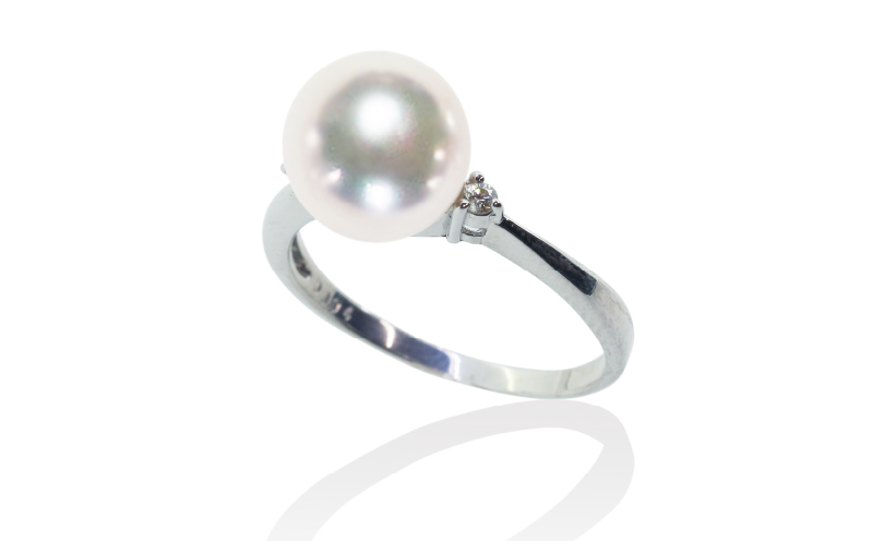 真珠 リング 8.5mm 天成真珠 パール A530-114020