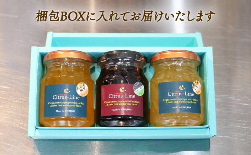 ジャム マーマレード 詰め合わせ 130g ×3個 Citrus-Line 食べ比べ セット 果物 くだもの フルーツ 手づくり 金賞 柑橘 みかん 蜜柑 パン ヨーグルト 贈答 プレゼント ギフト 数量限定 国産 愛媛 宇和島 J012-098001