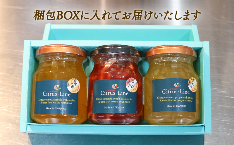 マーマレード セット 130g × 3個 Citrus-Line ジャム 食べ比べ 果物 くだもの フルーツ 手づくり 金賞 柑橘 みかん 蜜柑 パン ヨーグルト 贈答 プレゼント ギフト 数量限定 国産 愛媛 宇和島 J014-098002