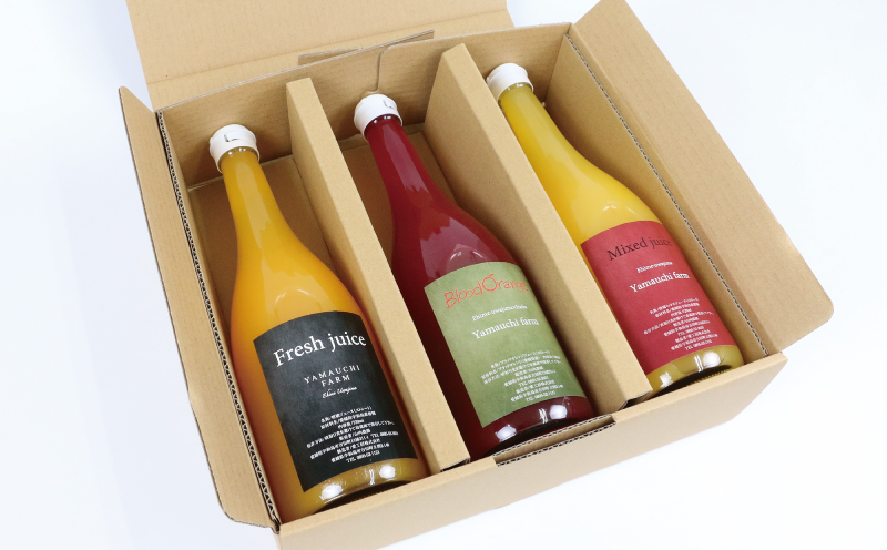 みかんジュース 飲み比べ セット おまかせ 720ml ×3本 オリジナル 柑橘ジュース YAMAUCHI FARM ミックスジュース ぽんかん 伊予柑 不知火 ブラッドオレンジ ストレート ジュース 果物 フルーツ 産地直送 数量限定 国産 愛媛 宇和島 H018-084002