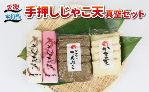 じゃこ天 真空 セット 中村かまぼこ店 手押しじゃこ天 真空パック 手作り てんぷら 天ぷら かま天 かまぼこ カマボコ 揚げかまぼこ 蒲鉾 すり身 練り物 練物 冷蔵 惣菜 フライ おでん 具 出汁 だし 郷土料理 酒 おつまみ 加工品 特産品 愛媛 宇和島 C010-013006