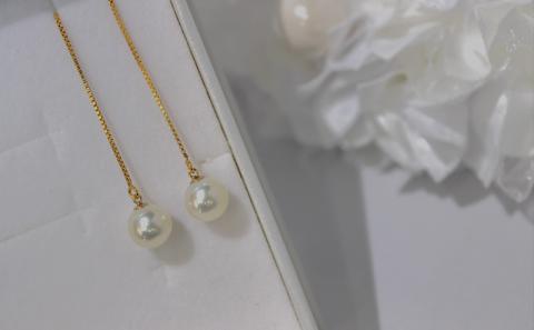 チェーンピアス 7.5mm GF Yamashita-Pearl アクセサリー ネックレス ...