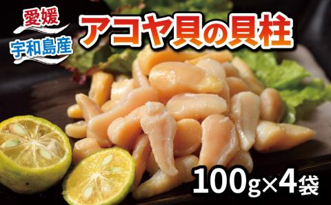 【特産品】貝柱 アコヤ 100g×4袋 計400g こもねっと 貝 小分け かい かいばしら 郷土料理 新鮮 海の幸 水産 D015-008001