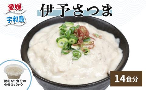 さつま 伊予さつま 60g × 14個 計 14食分 河野鮮魚店 さつま飯 さつま汁 真鯛 鯛 たい 白身魚 魚 魚介 味噌 みそ 麦味噌 麦みそ 出汁 だし 丼 ごはん ご飯 薬味 おすすめ 冷凍 簡単調理 小分け パック 郷土料理 特産品 国産 愛媛 宇和島 D010-177001