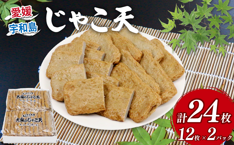 じゃこ天 24枚 大山かまぼこ店 すり身 練り物 冷蔵 惣菜 フライ おでん 具 出汁 だし 郷土料理 酒 おつまみ 肴 魚肉加工品 特産品 愛媛 宇和島 C010-007002