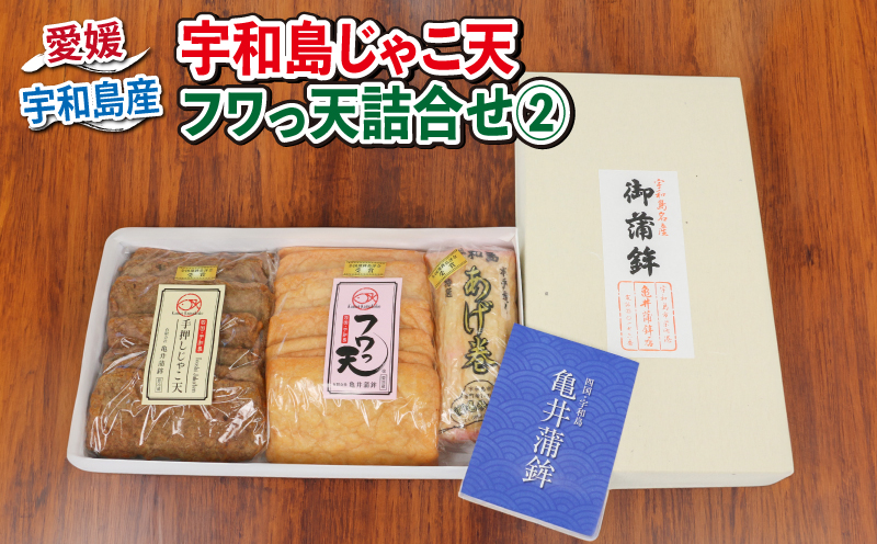 ＼10営業日以内発送／ 宇和島 じゃこ天 フワっ天 詰合せ ② 練り物 セット 亀井蒲鉾 じゃこ天 7枚 フワっ天 7枚 大揚巻 1本 練物 天ぷら てんぷら かまぼこ 蒲鉾 おでん お鍋 鍋 おやつ 小魚 お弁当 弁当 揚げ蒲鉾 揚げかまぼこ 冷蔵 惣菜 冷蔵 郷土料理 魚肉加工品 特産品 愛媛 C015-069002