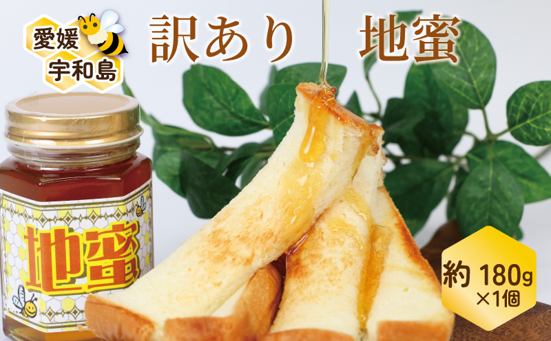 訳あり 地蜜 はちみつ 180g 元気や ハチミツ わけあり 訳アリ 訳あり品 非加熱 はちみつ 国産はちみつ 純粋はちみつ 生はちみつ 生蜂蜜 蜂蜜 ちみつ ハニー honey 簡易包装 甘い 数量限定 産地直送 国産 愛媛 宇和島 F011-176007