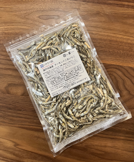 アーモンド小魚 450g×1袋 アーモンドフィッシュ アーモンドごまいりこ カルシウム 給食 オカベ 国産｜A28