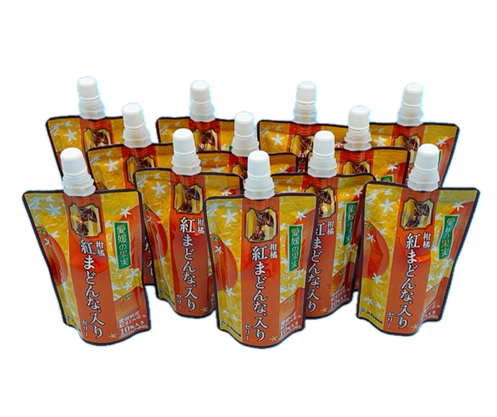 みかん 愛媛 柑橘ゼリー詰合せセット（紅まどんな、みかん、伊予柑）3種18個入り 愛媛の果実 ゼリー飲料 飲むゼリー 人気 数量限定 柑橘 お菓子 デザート フルーツ ギフト プレゼント おすすめ 伊予市｜B261