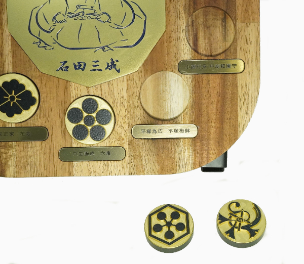 家紋 オブジェ 10将 金属 関ヶ原 西軍 石田三成 宇喜多秀家 小西行長 大谷吉継 島津義弘 長束正家 平塚為広 島左近 真田信繁 戸田勝成 | F12