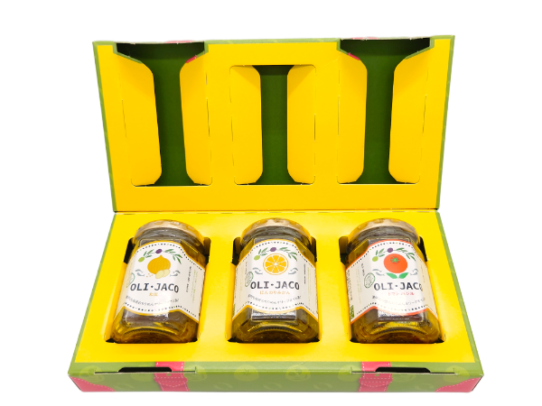 ちりめん ギフト ＯＬＩ・ＪＡＣＯ（オリジャコ）３本セット 食品添加物不使用 瀬戸内海産 オリーブオイル漬け ほんのりみかん味 トマトバジル味 和風味 伊予市 オカベ｜B74