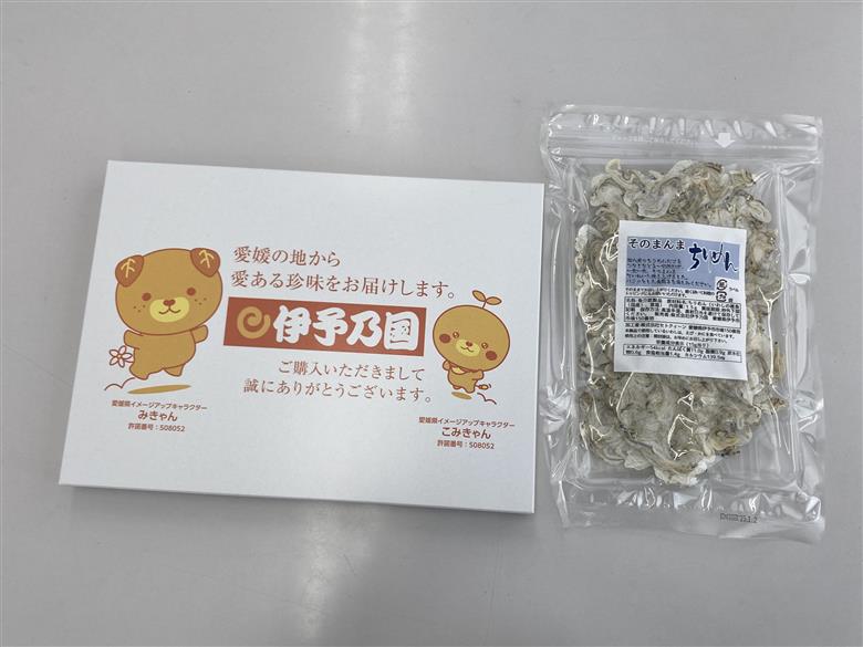 そのまんまちりめん 1パック 15g 国産 ちりめん せんべい カタクチイワシ カルシウムたっぷり オカベ｜A40