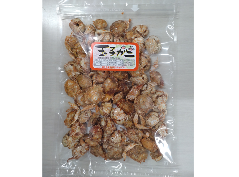 玉子ガニ 130g カニ 蟹 カルシウム おつまみ おやつ カリカリ食感 珍味 海鮮 魚介類 海産物 オカベ 愛媛 伊予市｜A43