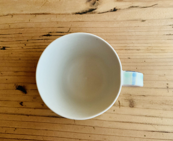 砥部焼 マグカップ 手付カップ atelier chie アトリエチエ 岡田智恵 バウ犬 愛媛 伊予市 | B159