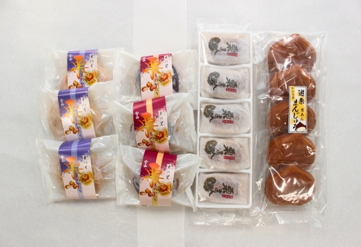 栗まんじゅう 詰め合わせ 4種 ギフト 16個入り セット まんじゅう屋久保 栗まん 栗パイ 栗の里  | B39