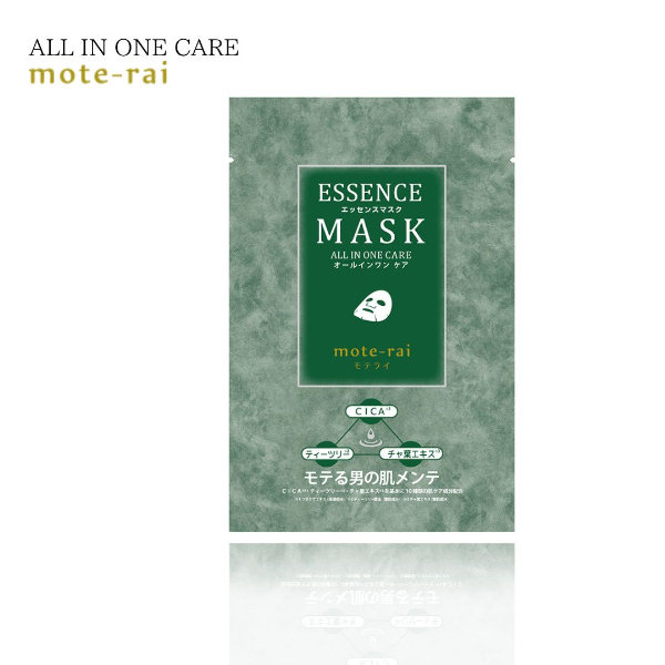 フェイスパック 大容量 60枚 個包装 国産 メンズ エッセンスマスク モテライ ケア mote-rai オールインワン まとめ買い 日本製 ソアリコスメ 山陽物産｜B203