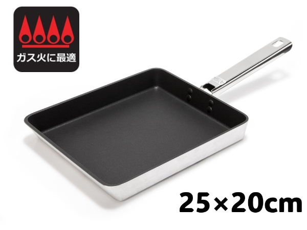 フライパン ウィニープロHG-II ダイヤアルミ 卵焼き25×20cm 国産｜B232