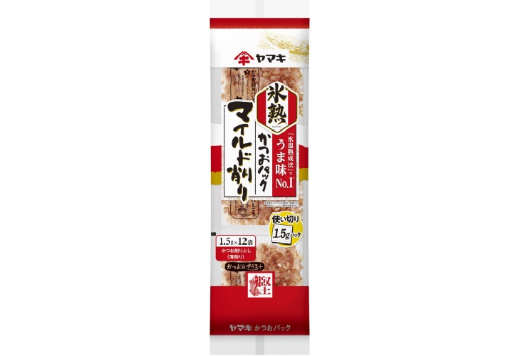 ヤマキ 氷熟 マイルド削り 18ｇ（1.5ｇ×12袋）×12Ｐ かつおぶし 削り節 うま味 使い切り トッピング 冷奴｜B286