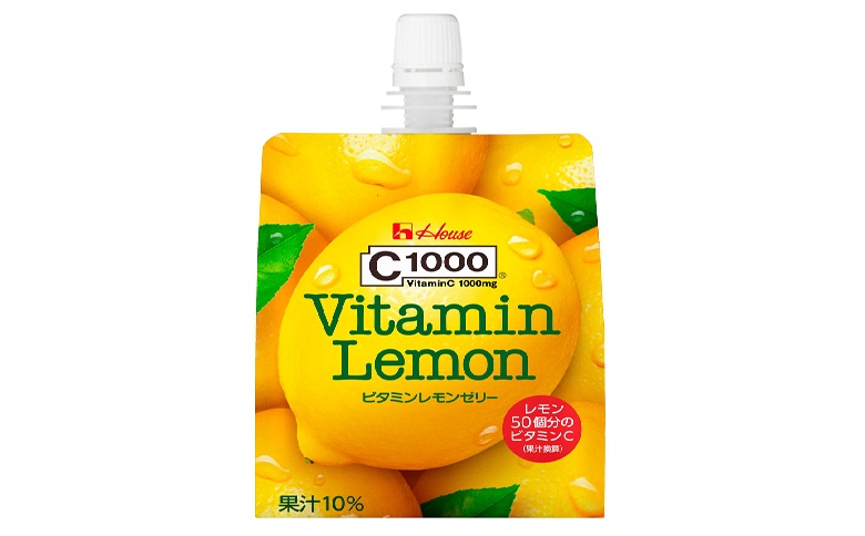 ハウス C1000 ビタミンレモンゼリー180gパウチ 24個入り｜B359