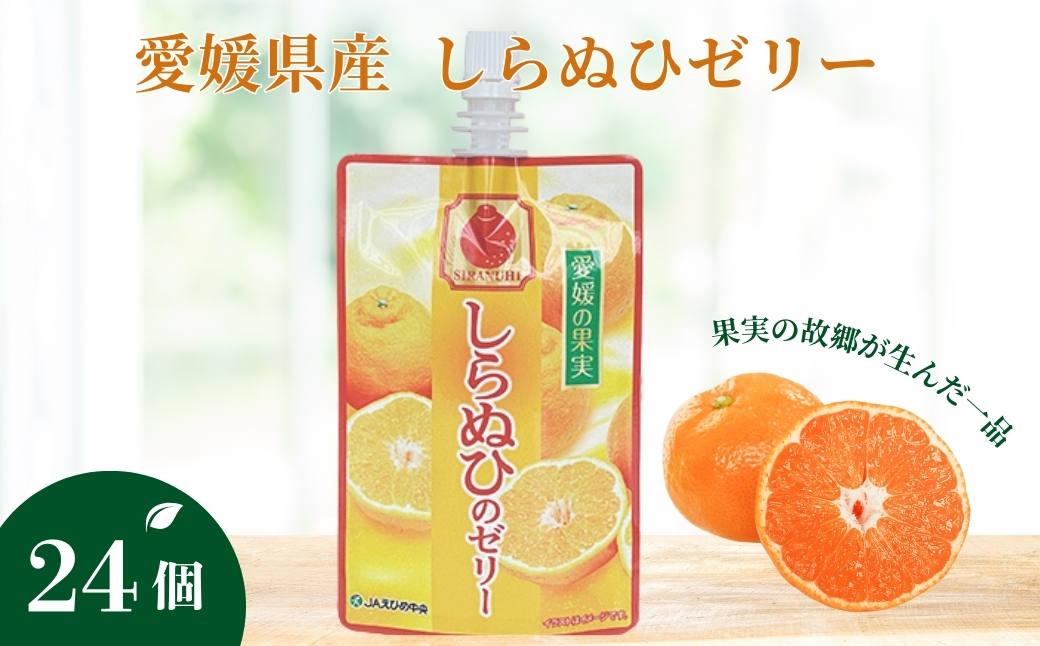 ゼリー飲料 ゼリー 飲むゼリー しらぬい 150g×6個×4箱 JAえひめ 愛媛の果実しらぬいのゼリー (E-7) ｜ B366
