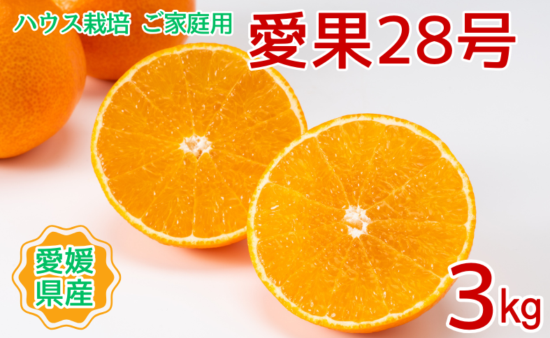 みかん 愛果28号 3kg ご家庭用 紅まどんなと同一品種 農園直送 先行予約 【12月上旬から順次発送予定】 愛媛 数量限定 愛媛県産 人気 柑橘 国産 フルーツ 伊予市｜B443